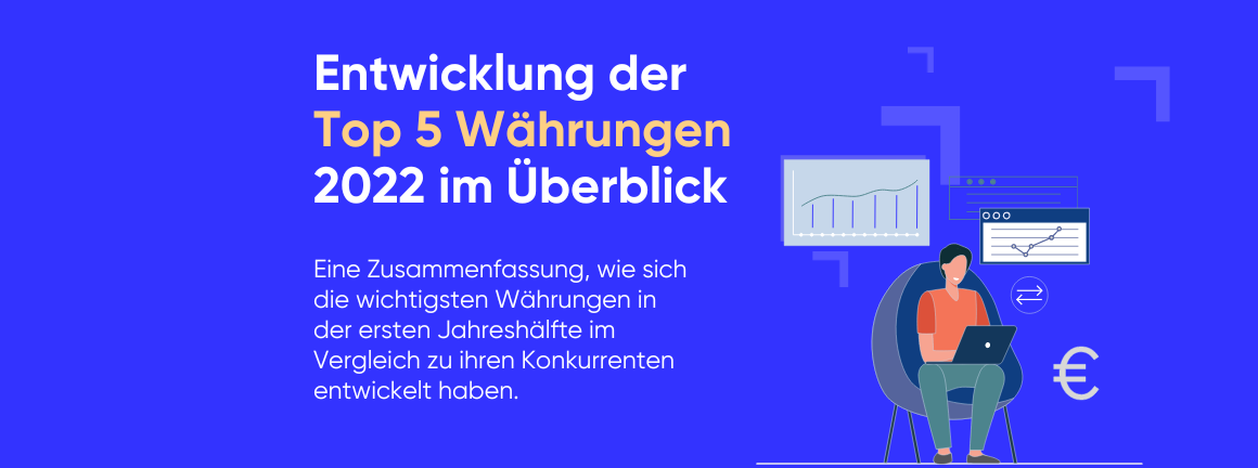Währungsübersicht der Top 5 - Entwicklung der wichtigsten Währungen 2022