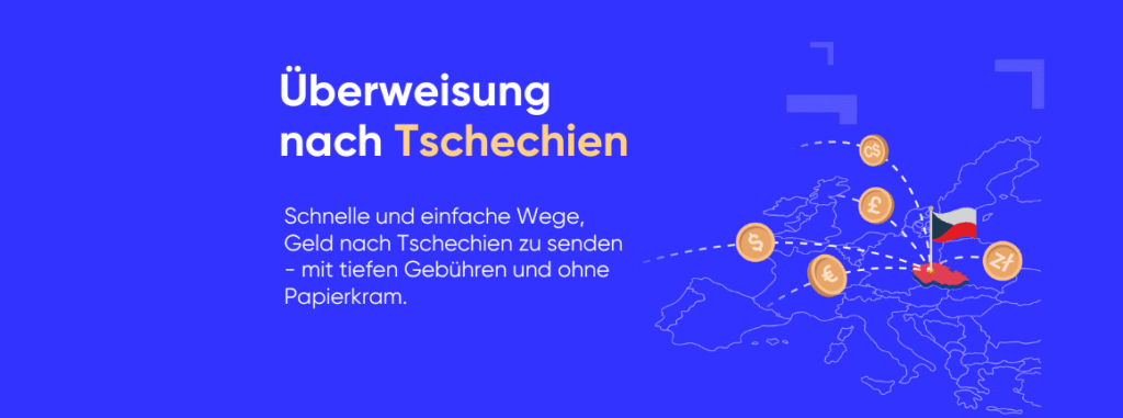 Geld nach Tschechien senden - Schnell, einfach und günstig und ohne Papierkram.