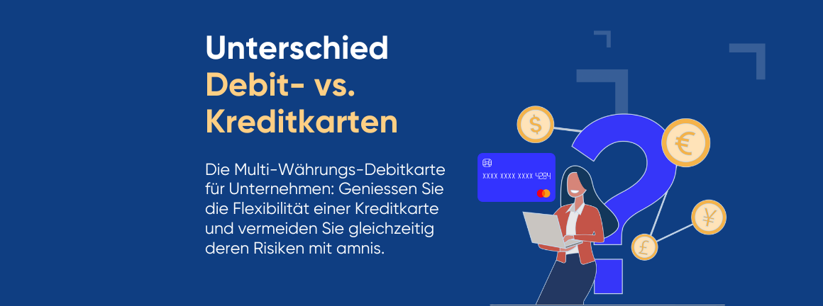 Unterschied Debitkarte und Kreditkarte für Unternehmen
