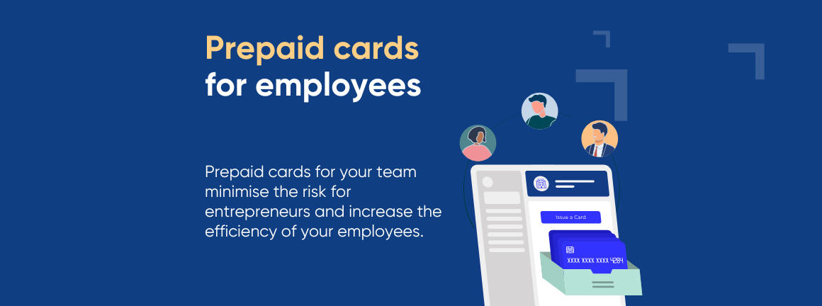 Prepaid credit card for employees