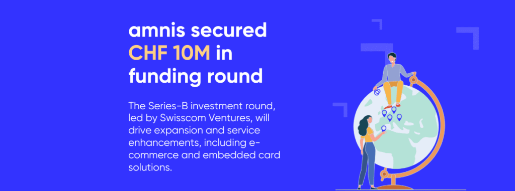 amnis secured CHF 10 Million in Funding Round with Swisscom Ventures as Lead Investor