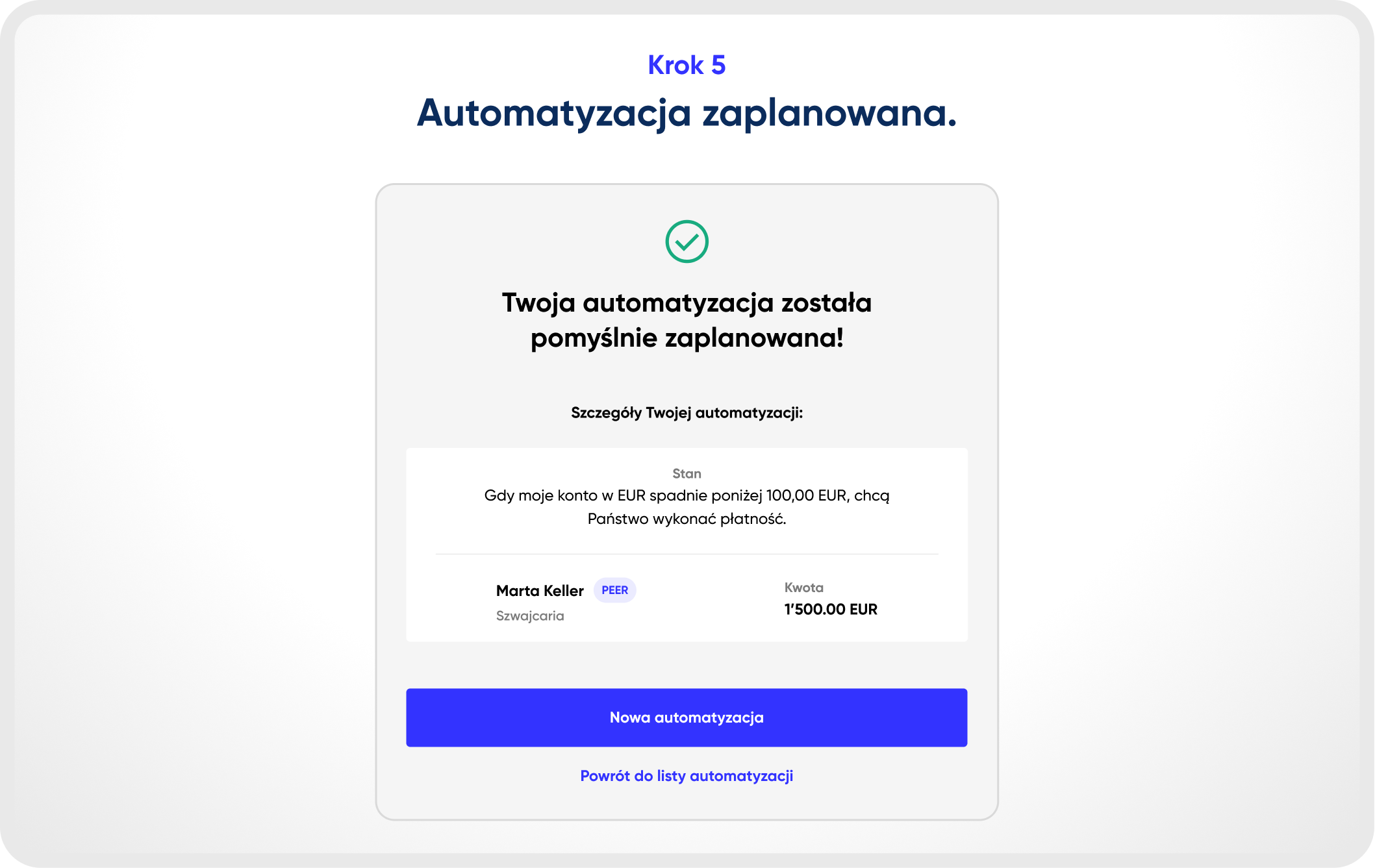 Zarządzanie gotówką na autopilocie - krok 5